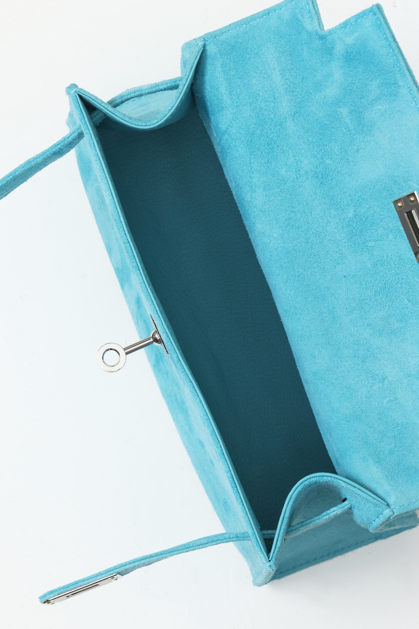 【 Special Order 】 KellyMini1 73 gemstone blue/suede/PHW - 图片 7