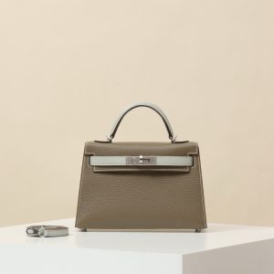 【 Special Order 】 KellyMini2  CK18 Elephant Grey/80 Pearl Grey/Sheepskin/PHW