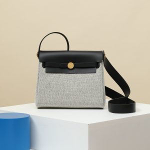 【 Special Order 】Herbag20   CK89 black/saddle leather/canvas/PHG