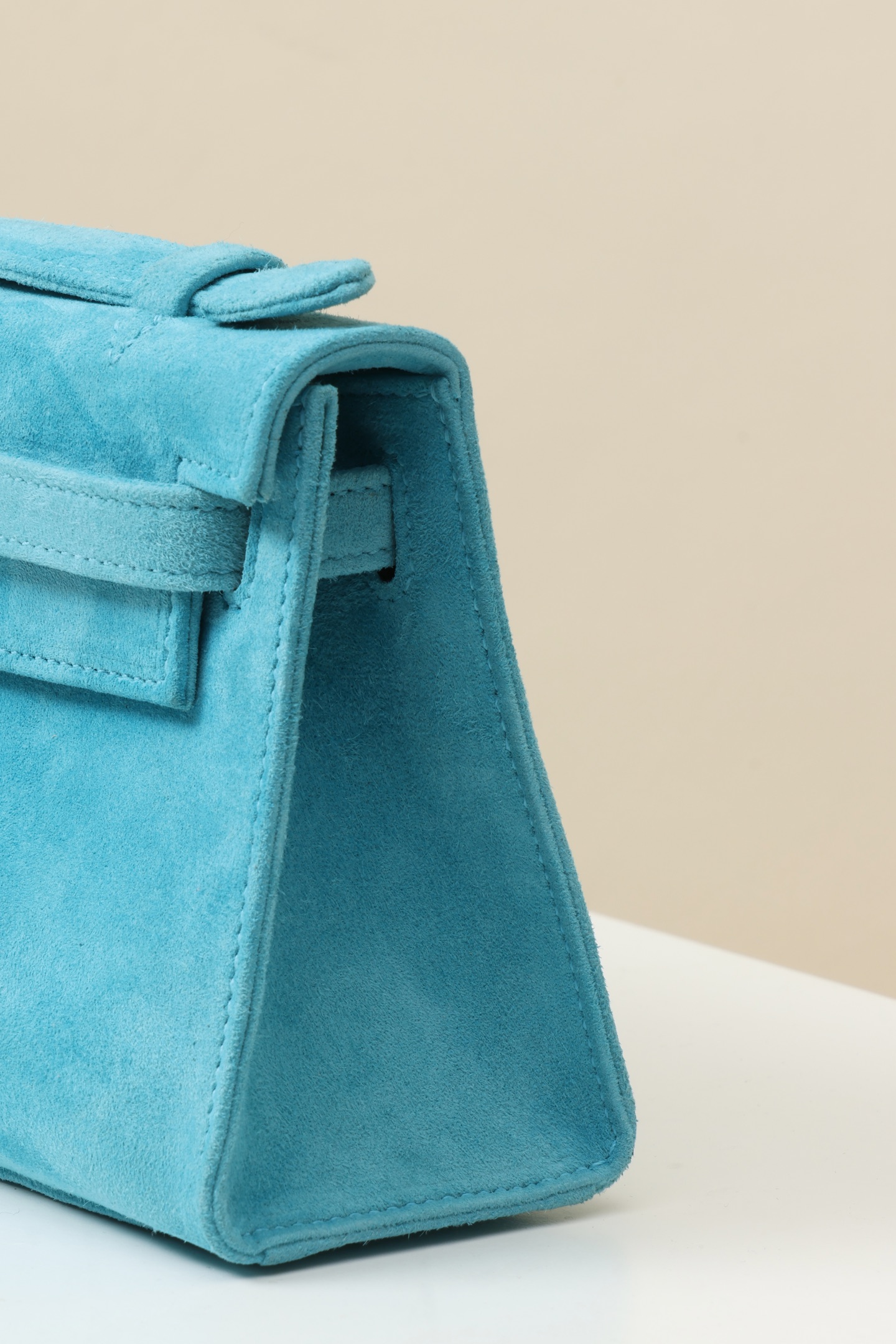 【 Special Order 】 KellyMini1 73 gemstone blue/suede/PHW - 图片 5