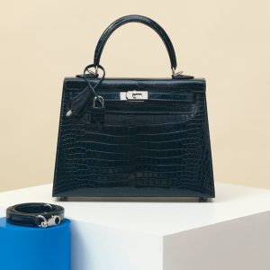 【 Special Order 】 Kelly25 V0 Rousseau Green/Radiant Bay Crocodile/PHW (Overpass V)