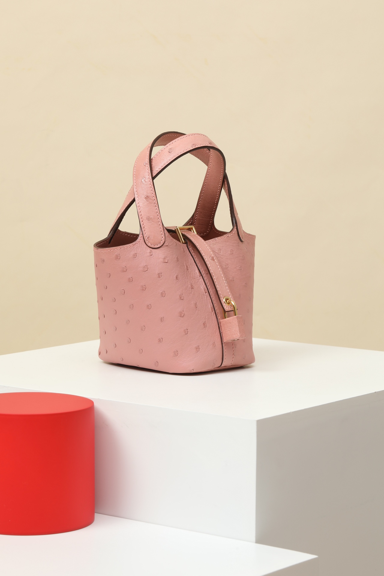 【 Special Order 】Picotin14 94 Ceramic Powder/Ostrich Skin/PHG - 图片 3