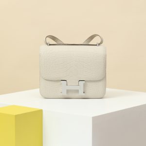 【 Special Order 】Constance19    8L Glacier White/Foggy American Crocodile/PHW