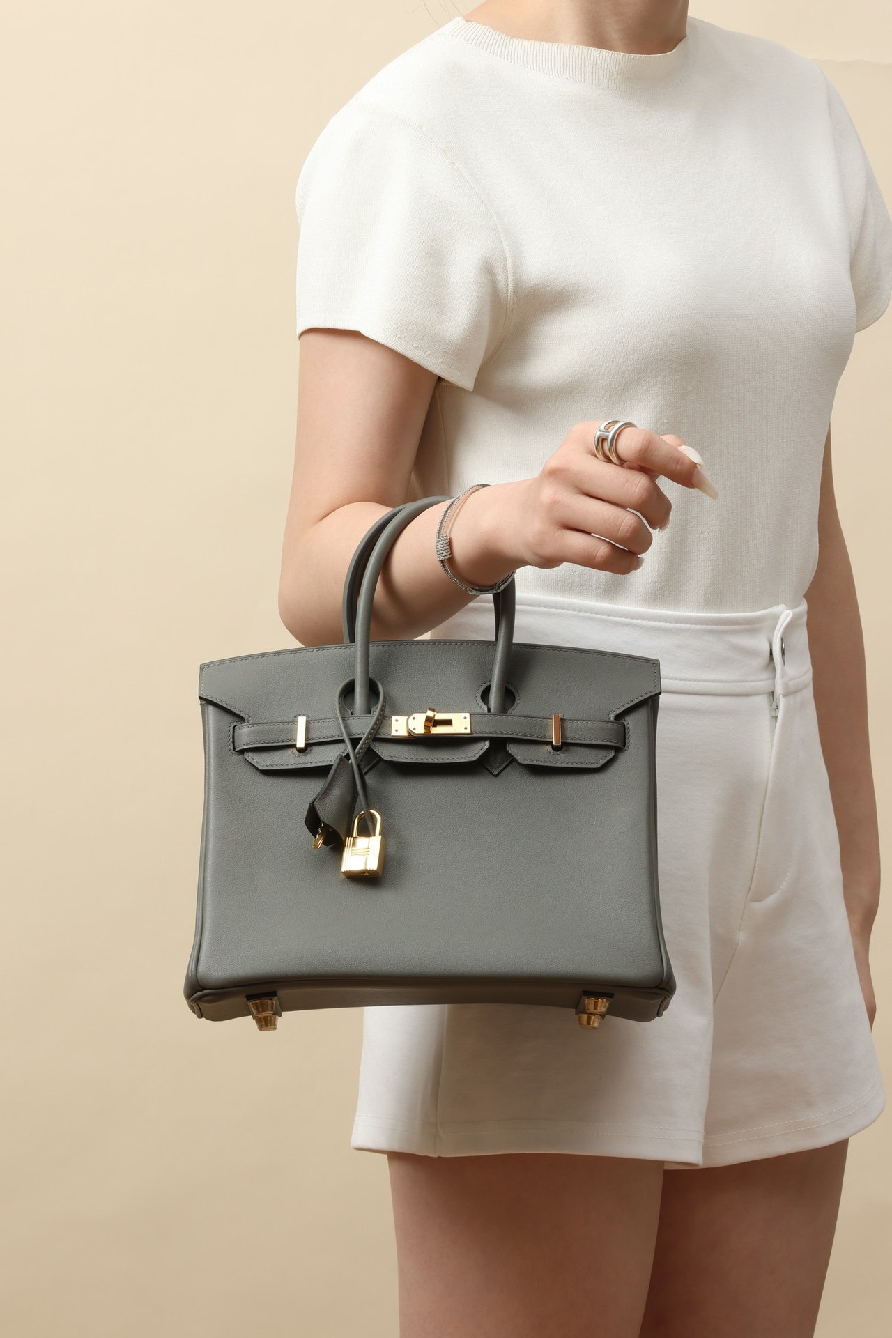 【special order】BIRKIN25 0L Rainy Cloud Ash/Swift Leather/PHG - 图片 9