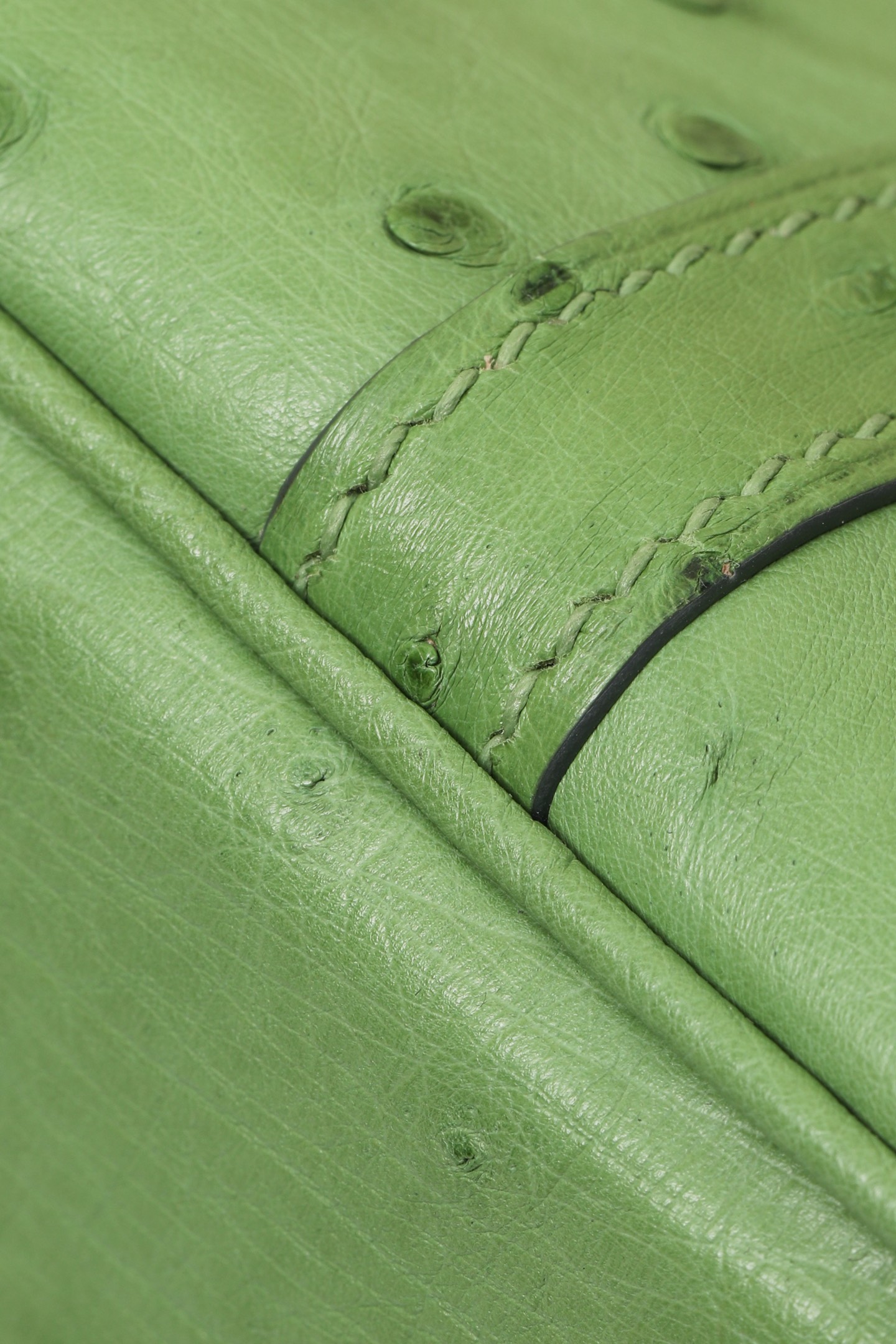 【 Special Order 】Picotin18 3I avocado green/ostrich skin/PHW - 图片 6