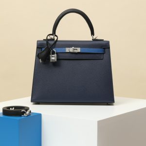 【 Special Order 】 Kelly25   73 Gem Blue / S4 Deep Blue / CK89 Black/ Epsom Leather/PHW