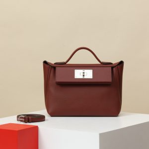 【 Special Order 】Kelly2424MINI   55 Hermes Red/Evercolor/Swift Leather/PHW