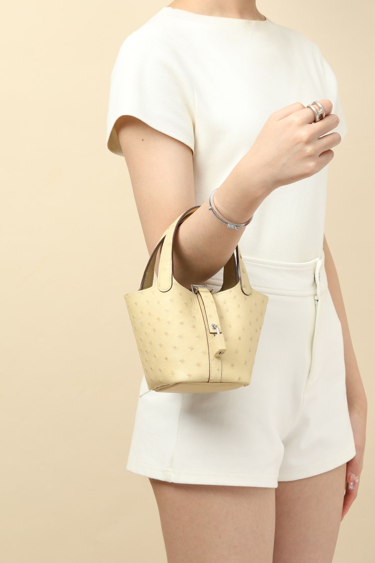 【 Special Order 】Picotin14 Y1 Fragrant Grass/Ostrich Skin/PHW - 图片 9