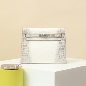 【 Special Order 】KellyDanse 01 Himalaya/Silver/Misty Nile Crocodile/PHW (Press Two Points)