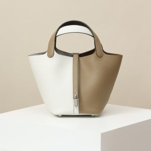 【 Special Order 】Picotin18  8Q Marfa beige/OU new white/3S ebony/TC leather/PHW