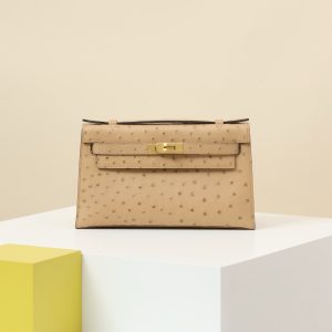 【 Special Order 】 KellyMini1  OM Milk Tea Color/Ostrich Skin/PHG