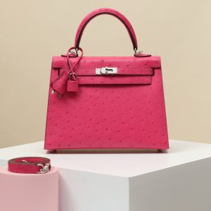 【 Special Order 】 Kelly25  E5 Candy Powder/Ostrich Skin/PHW