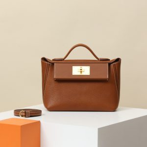 【 Special Order 】Kelly2424MINI    CK37 Golden Brown/Fu Bao/Saddle Leather/PHG