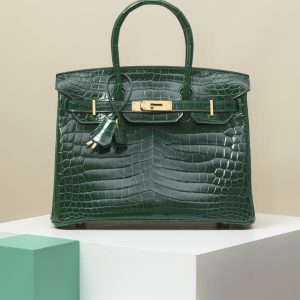 【special order】BIRKIN30  67 Emerald/Glossy Nile Crocodile/PHG (Two-Point Press)