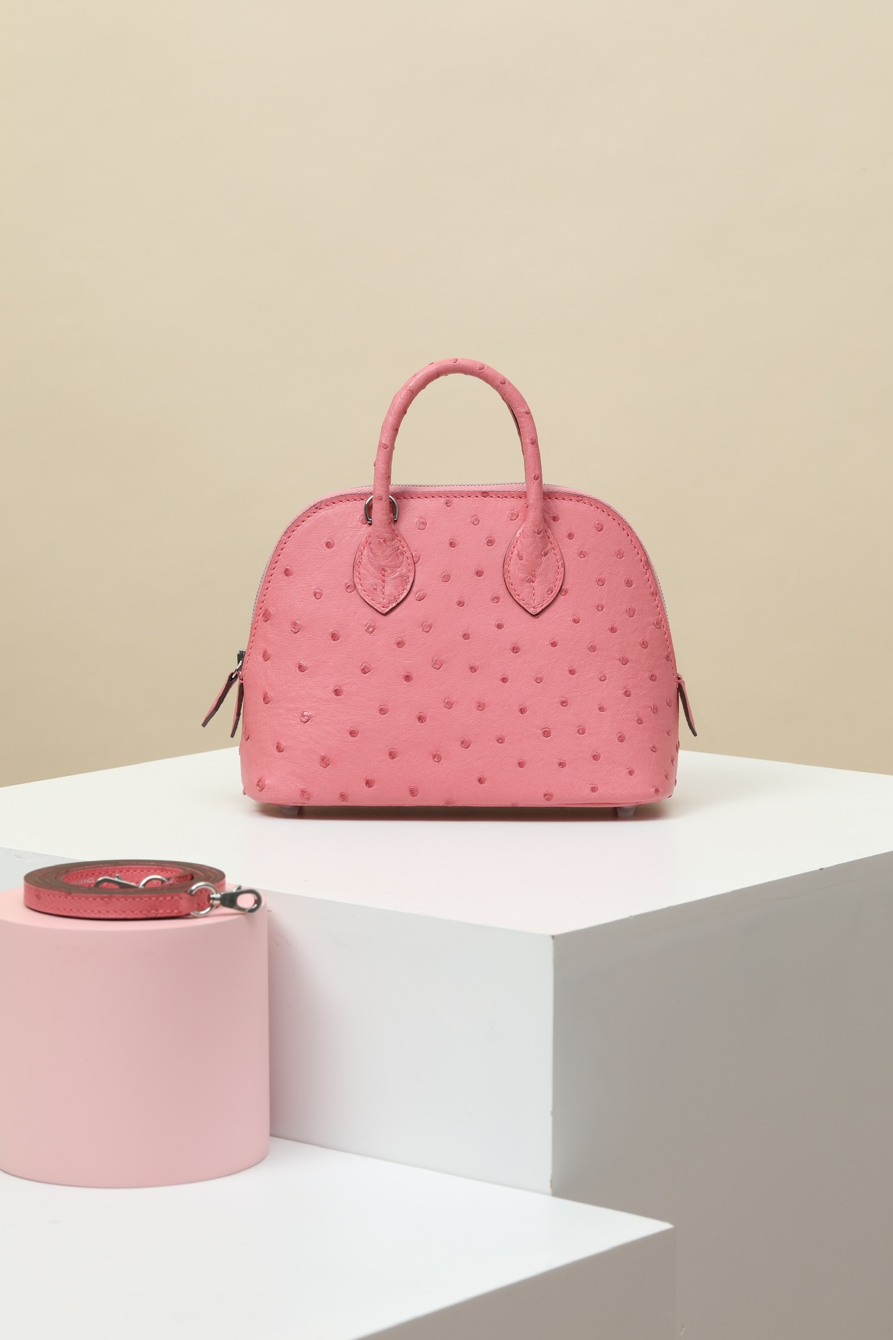 【 Special Order 】Bolide18 L4 Bubble Powder/Ostrich Skin/PHW - 图片 4