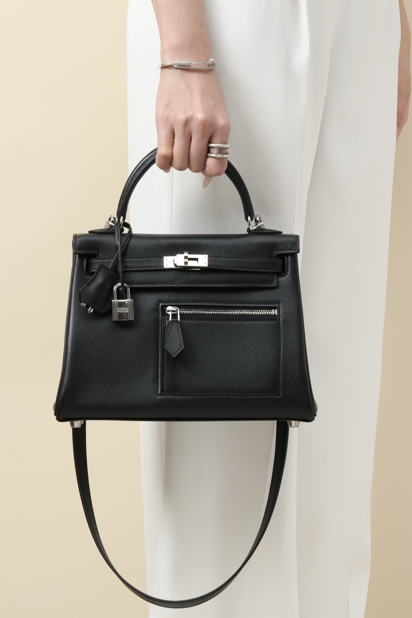 【 Special Order 】 Kelly25 CK89 Black/Swift Leather/PHW - 图片 9