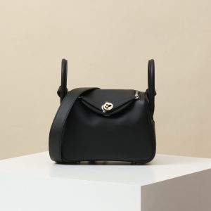 【 Special Order 】 Lindy19  CK89 Black/Mandarin Duck Buckle/Swift Leather