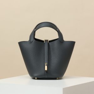 【 Special Order 】Picotin18   85 slate gray/TC leather/light gold