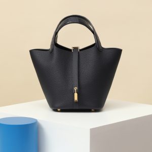 【 Special Order 】Picotin18   2Z Midnight Blue/TC Leather/Foggy American Crocodile/PHG