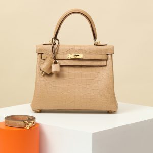 【 Special Order 】 Kelly25  OM milk tea color/Misty American Crocodile/PHG (Squeezing Mouth)