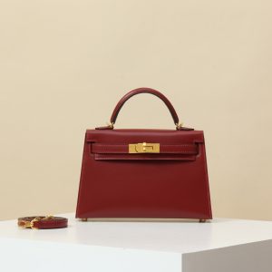 【 Special Order 】 KellyMini2  55 Hermes Red/Box Leather/PHG