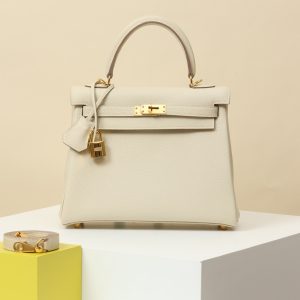 【 Special Order 】 Kelly25  CC10 milkshake white/Togo leather/PHG