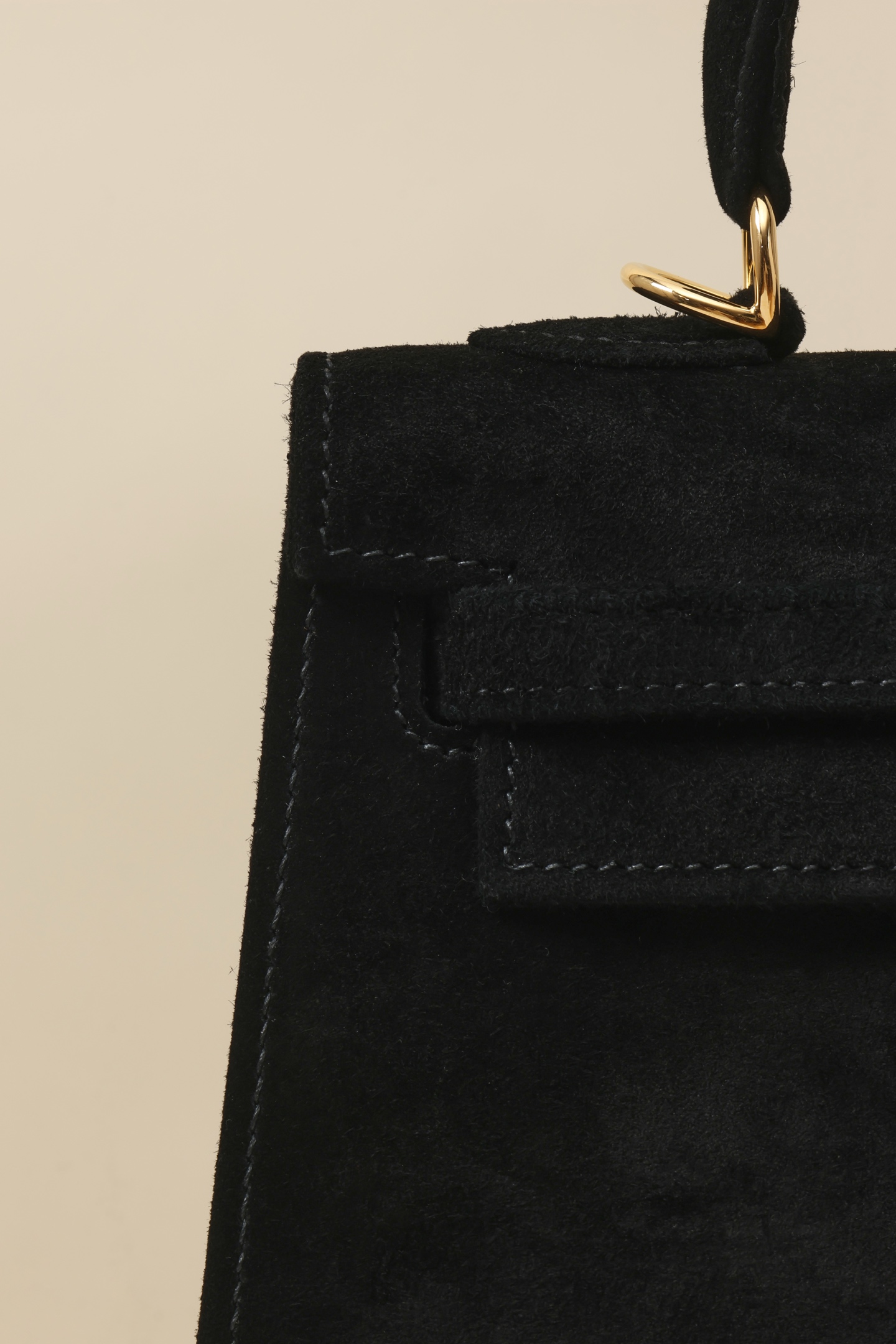 【 Special Order 】 Kelly25 CK89 black/Suede/PHG - 图片 5