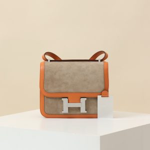 【 Special Order 】Constance 19   L5 lobster powder/6H olive green/suede/Swift leather/PHW