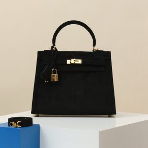 【 Special Order 】 Kelly25  CK89 black/Suede/PHG