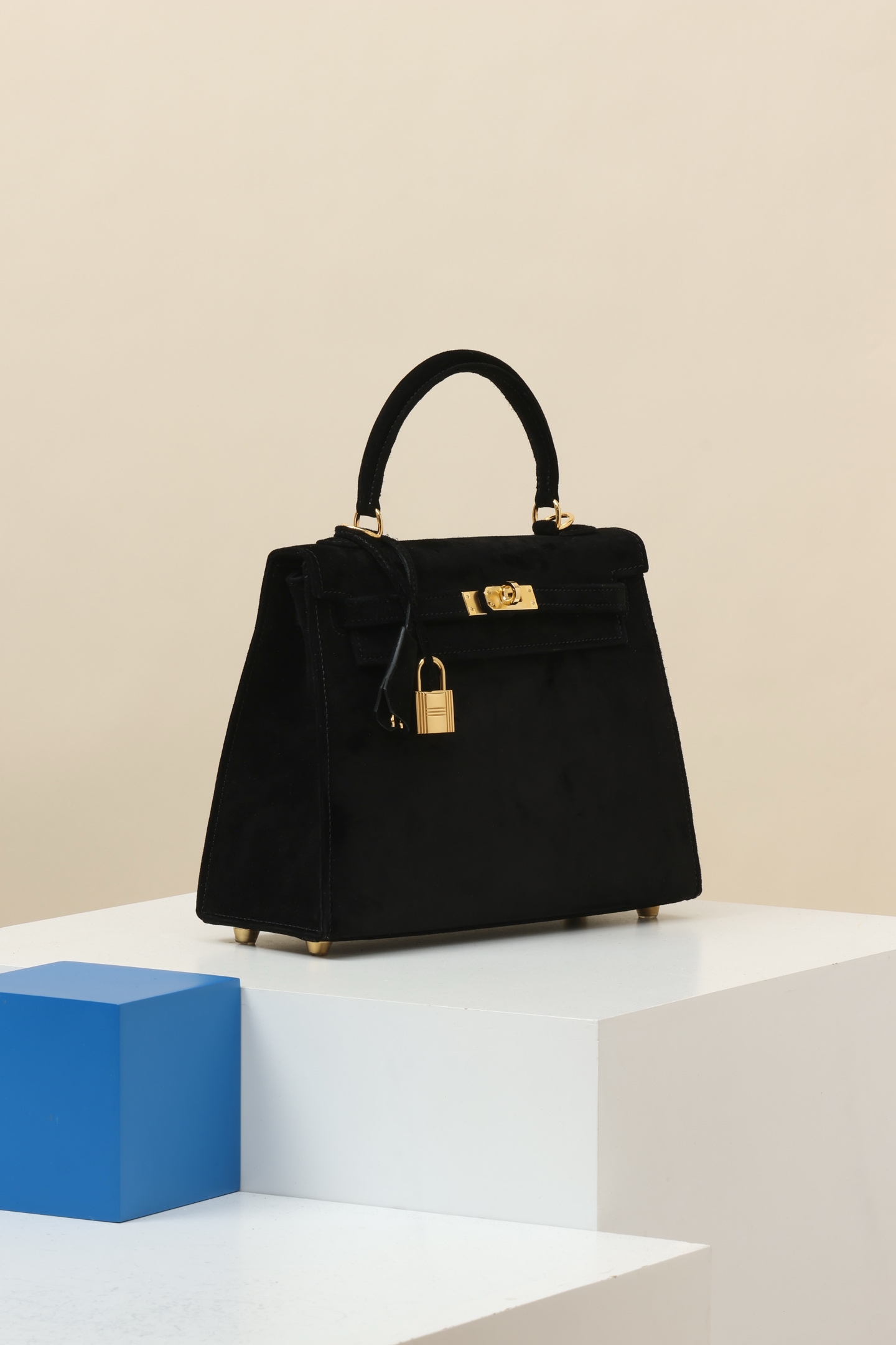 【 Special Order 】 Kelly25 CK89 black/Suede/PHG - 图片 3