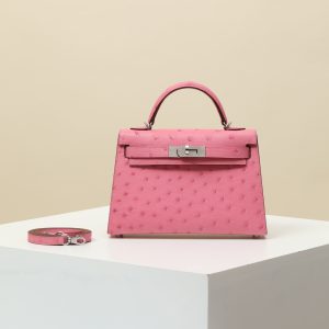 【 Special Order 】 KellyMini2  L4 Bubble Powder/Ostrich Skin/PHW