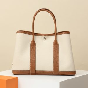 【 Special Order 】Garden30      CK37 gold brown/8L off white/Egonda leather/canvas/PHW