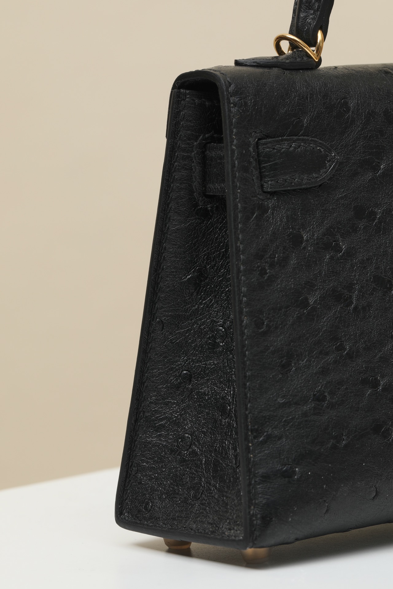 【 Special Order 】 KellyMini2 CK89 Black/Ostrich Skin/PHG - 图片 6