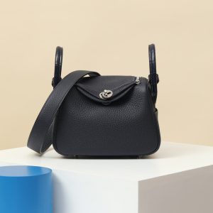 【 Special Order 】 Lindy19   2Z Midnight Blue/TC/Misty American Crocodile/PHW (Squeezing Mouth)