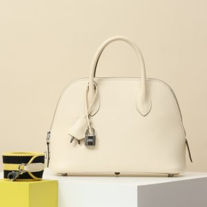 【 Special Order 】Bolide25   I2 cream white/woven shoulder strap/EPSOM leather/PHW