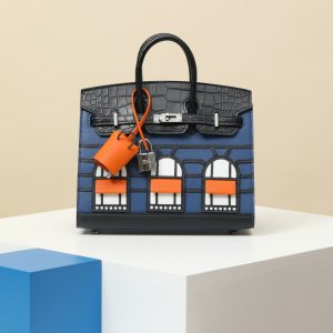 【 Special Order 】 BIRKIN20 7U Navy Blue/S4 Deep Blue/7K Abyss Blue/01 White/CK93 Classic Orange/Epsom Leather/Madame Leather/Sobrero Leather/Swift Leather/Misty American Crocodile/PHW (Pressure Square Mouth)