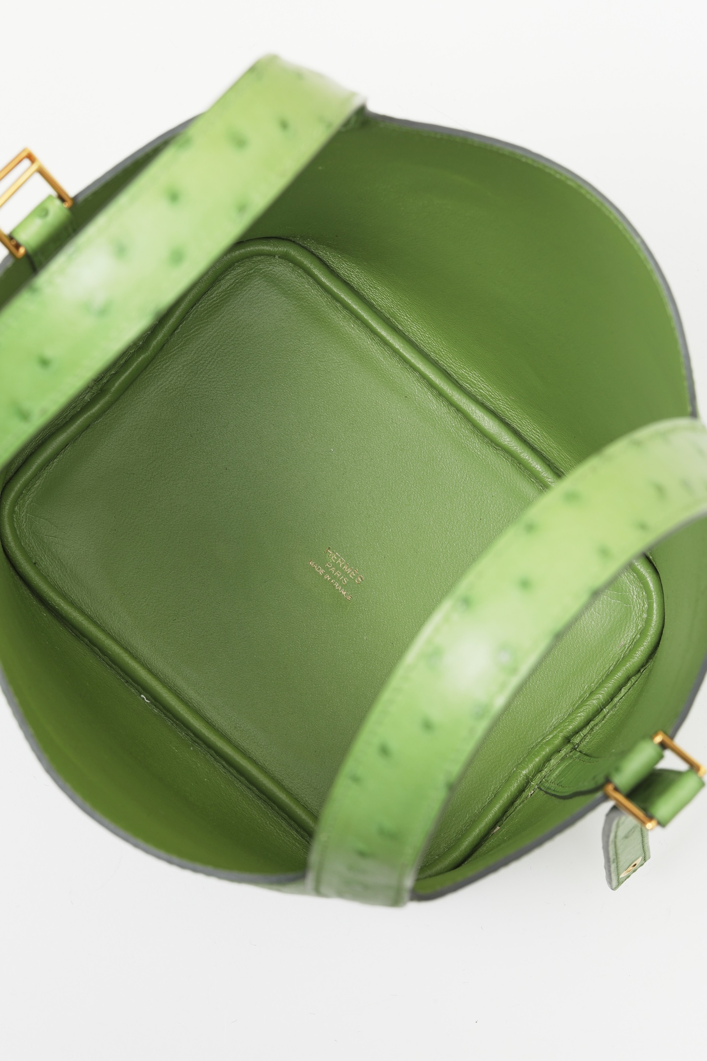 【 Special Order 】Picotin18 3I avocado green/ostrich skin/PHW - 图片 7