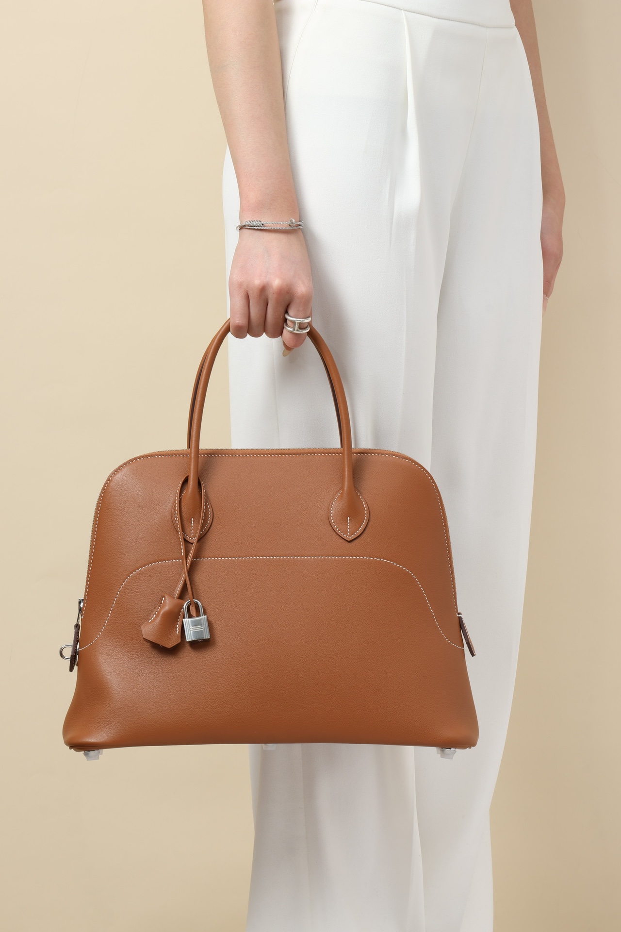 【 Special Order 】Bolide35 CK37 Gold Brown/Sikkim Leather/PHW - 图片 10