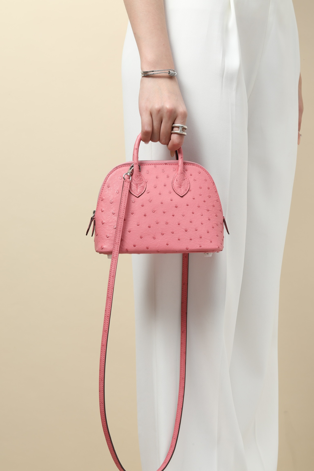 【 Special Order 】Bolide18 L4 Bubble Powder/Ostrich Skin/PHW - 图片 10