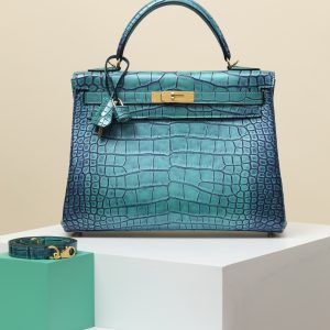 【Special Order】 Kelly32  Fly Green/Misty American Crocodile/PHG (Squeezing Mouth)