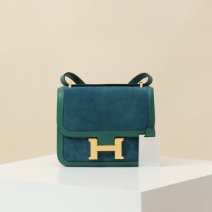 【 Special Order 】Constance 19   7F peacock blue/Z7 ocean blue/suede/Swift leather/PHG