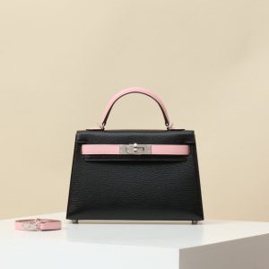 【 Special Order 】 KellyMini2  CK89 black/3Q cherry blossom powder/Sheepskin/PHW