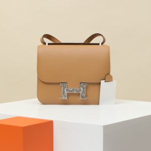 【 Special Order 】Constance19   4B Biscuit Color/1B Original Lizard/Misty Box Leather/PHW (Two Bars)