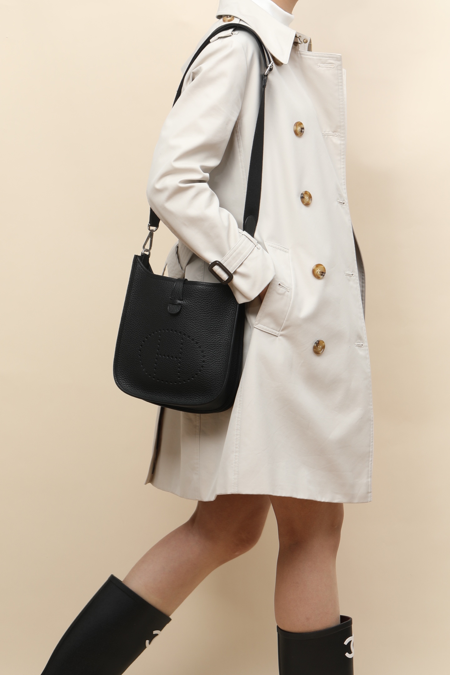 【 Special Order 】Evelyn23 CK89 Black/TC Leather/PHW - 图片 10