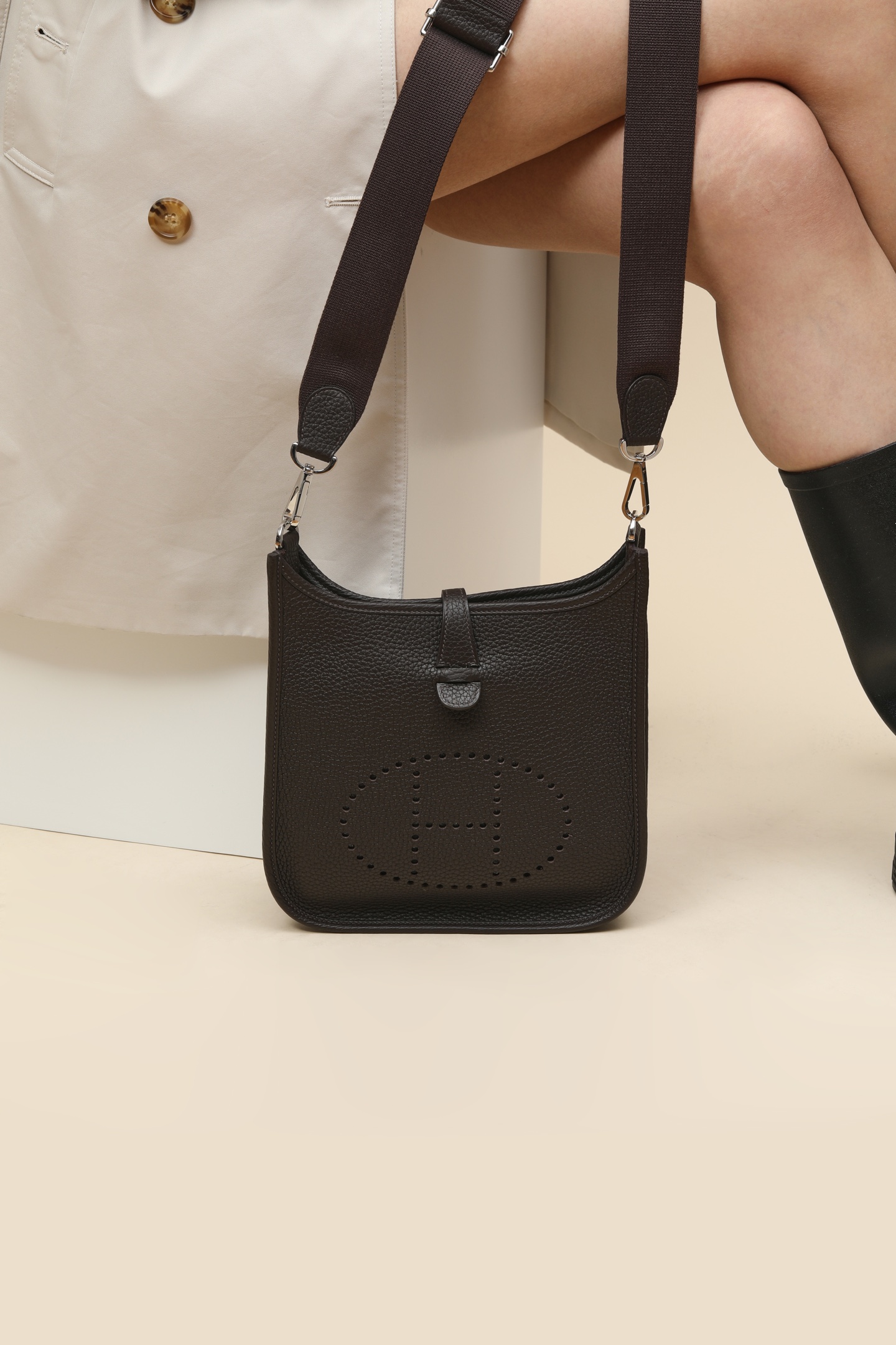 【 Special Order 】Evelyn23 46 ebony/TC leather/PHW - 图片 10