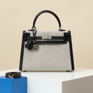 【 Special Order 】 Kelly25 CK89 Black/Canvas/Swift Leather/PHW