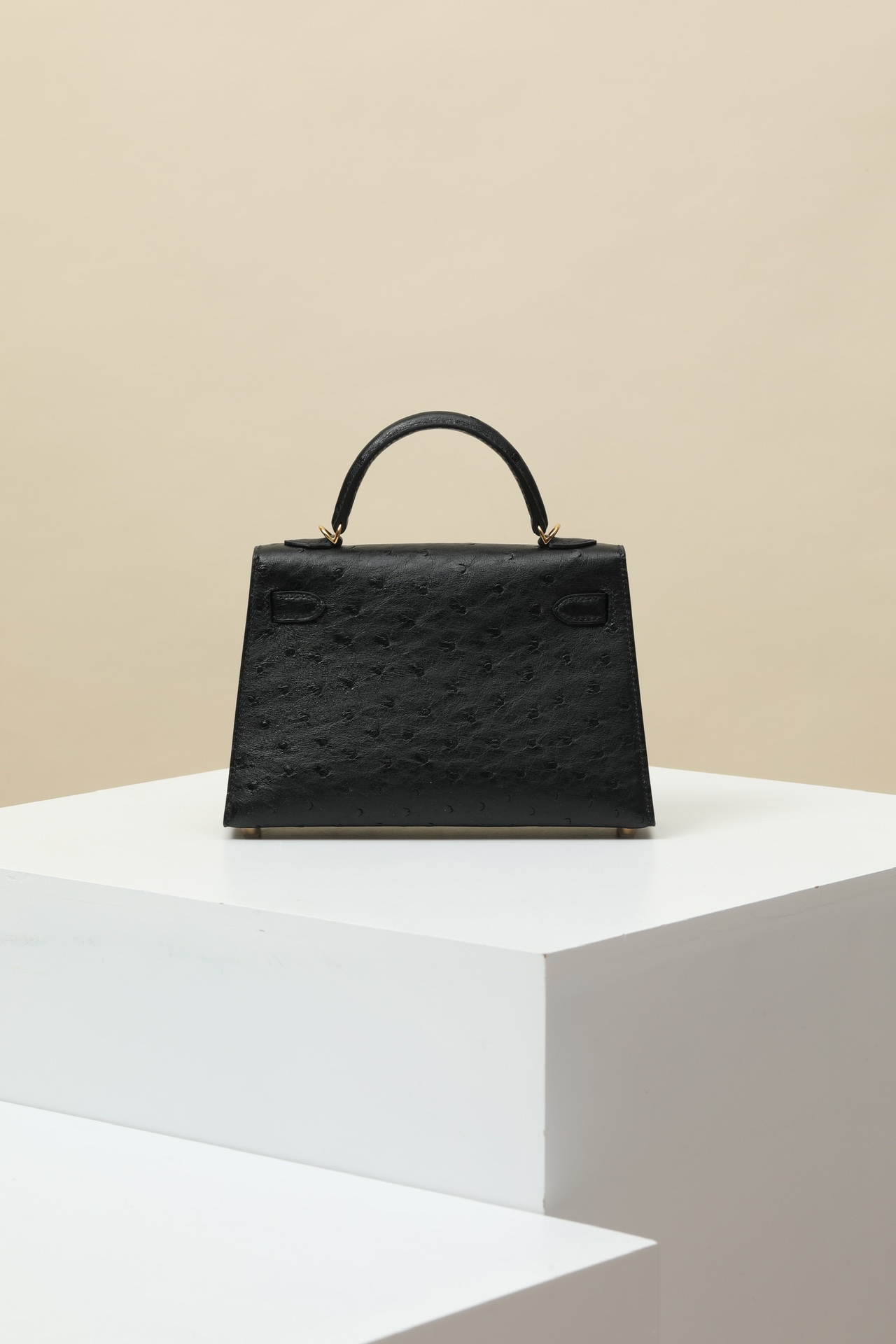 【 Special Order 】 KellyMini2 CK89 Black/Ostrich Skin/PHG - 图片 4