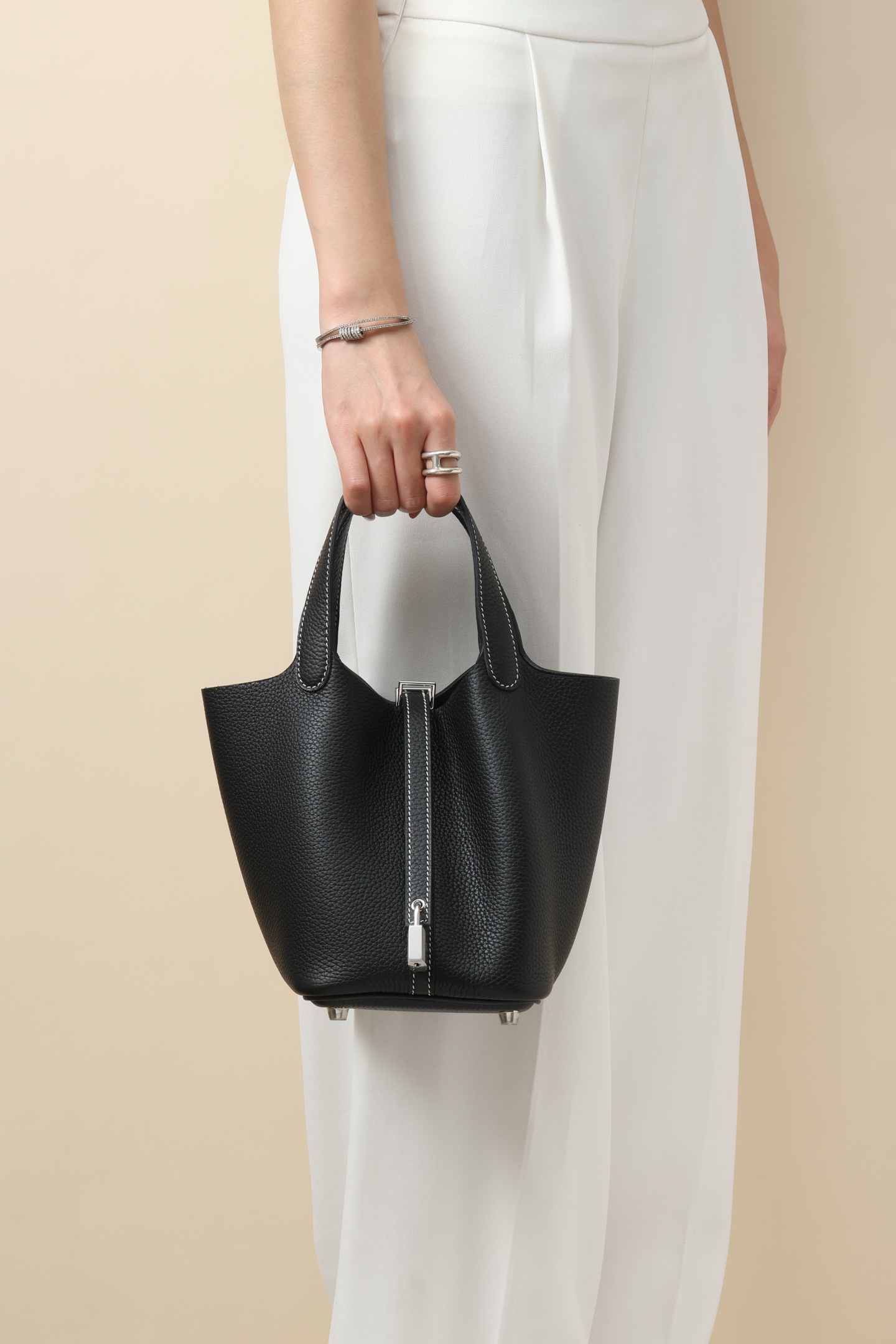 【 Special Order 】Picotin18 CK89 Black/TC Leather/PHW - 图片 9