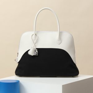 【 Special Order 】Bolide35    01 Pure White/CK89 Black/Box Leather/Canvas/PHW