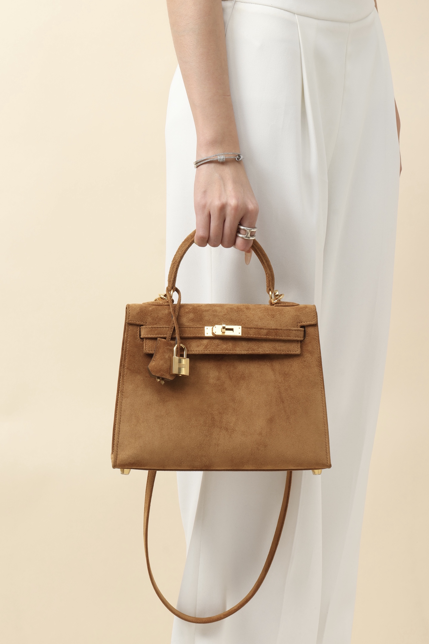 【 Special Order 】 Kelly25 Brown Brown/Suede/PHG - 图片 9